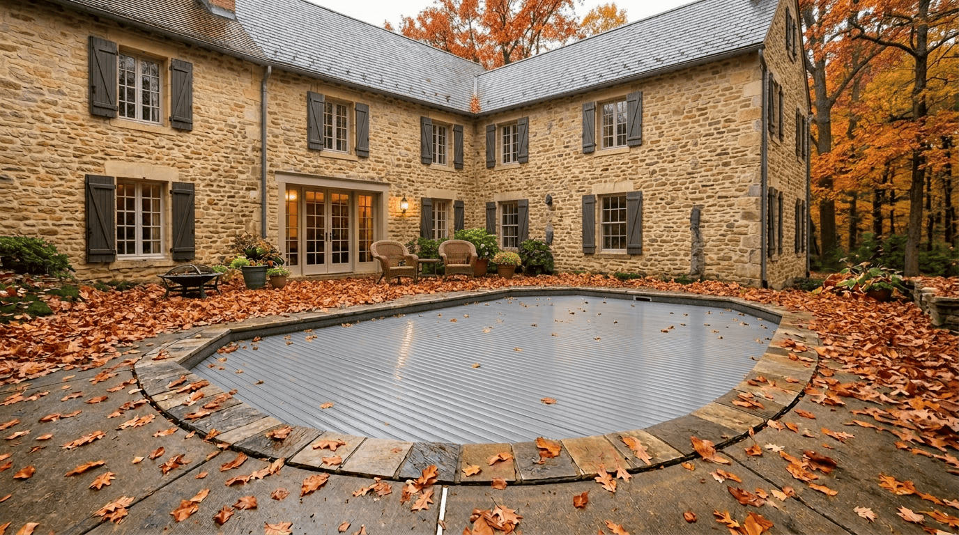 piscine couverte pour l'hivernage
